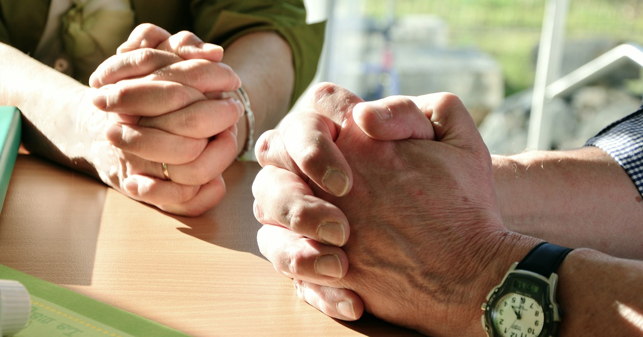 Hands joined in prayer